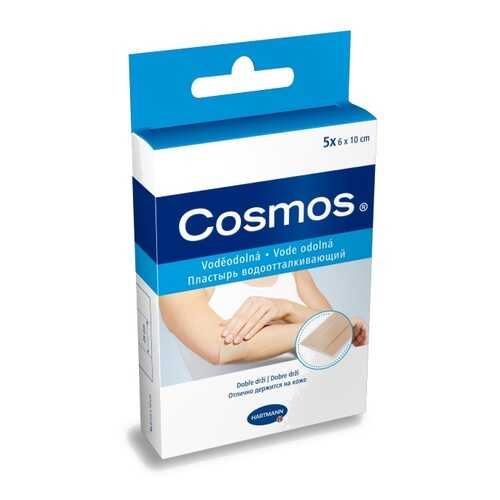 Пластырь Cosmos Water-Resistant Hartmann водоотталкивающий гипоаллергенный 6 х 10 см 5 шт. в Максавит