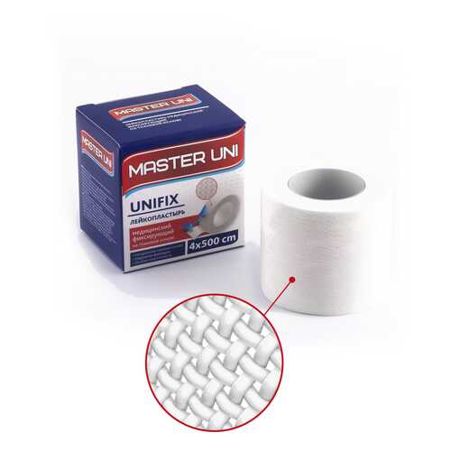 Пластырь Master Uni Unifix фиксирующий на тканевой основе 4 х 500 см в Максавит