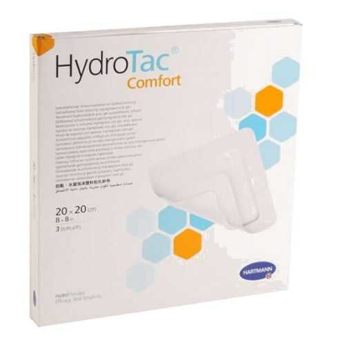 Повязка Hydrotac comfort Гидротак комфорт губчатая самоклеящаяся 20х20 см 3 шт. 685822 в Максавит