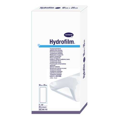 Самофиксирующаяся повязка HARTMANN Hydrofilm прозрачная 10 см х 25 см 25 шт. в Максавит