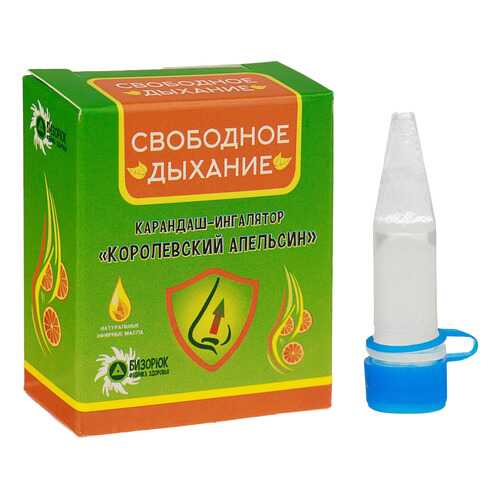 Карандаш-ингалятор Бизорюк Фабрика здоровья свободное дыхание королевский апельсин в Максавит