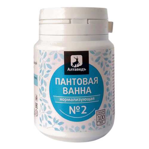 Пантовая ванна Алтаведъ Нормализующая №2 с баданом, черникой и душицей 100 мл в Максавит