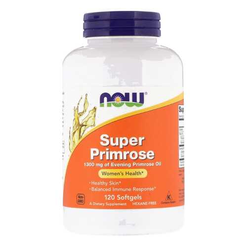 Масло примулы вечерней Now Super Primrose 120 гелевых капсул в Максавит