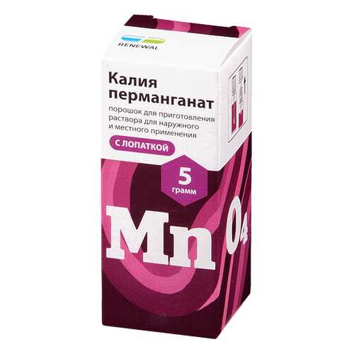 Калия перманганат пор. для пригот. раствора для местного и наруж.прим.5 г№1 Renewal в Максавит