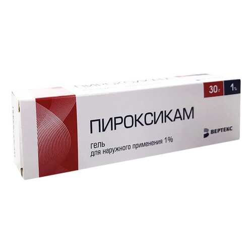 Пироксикам-Верте гель 1% туба 30 г в Максавит