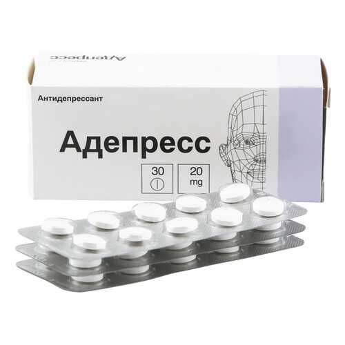 Адепресс таблетки 20 мг 30 шт. в Максавит