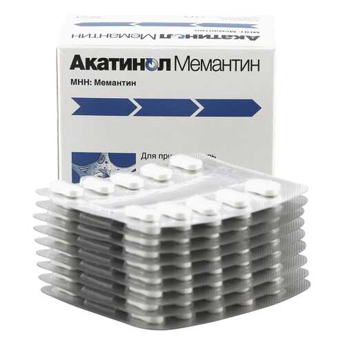 Акатинол Мемантин таблетки 10 мг 90 шт. в Максавит