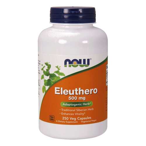 Для нервной системы NOW Eleuthero 500 мг 250 капсул в Максавит