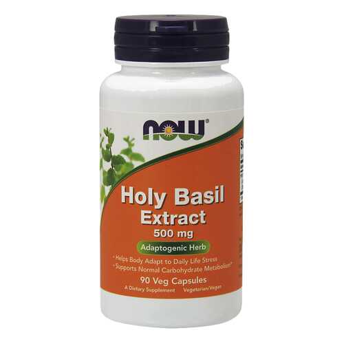 Для нервной системы NOW Holy Basil Extract 500 мг 90 капсул в Максавит