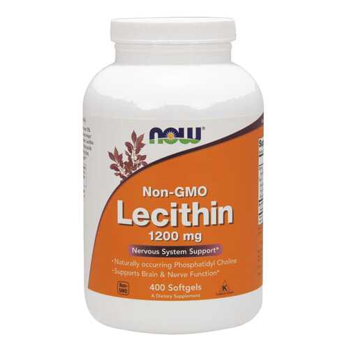 Для нервной системы NOW Lecithin 1200 мг 400 капсул в Максавит