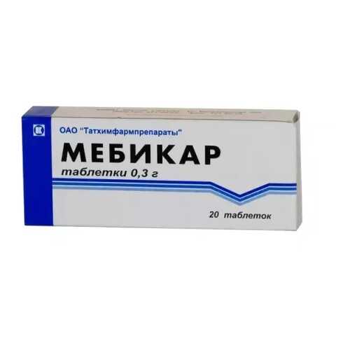 Мебикар таблетки 300 мг 20 шт. в Максавит