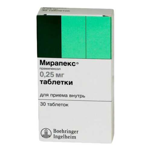 Мирапекс таблетки 0,25 мг №30 в Максавит