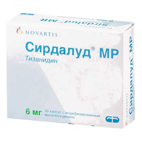 Сирдалуд МР капсулы 6 мг 30 шт. в Максавит