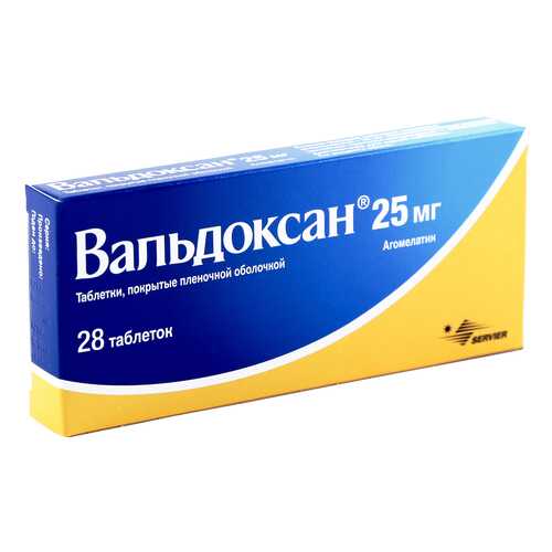 Вальдоксан таблетки 25 мг 28 шт. в Максавит