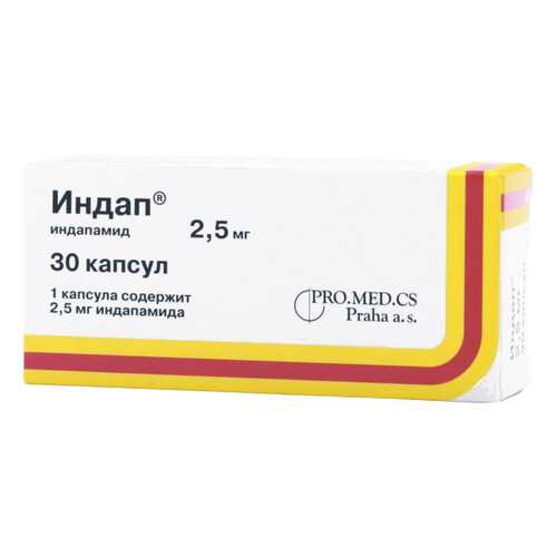 Индап капсулы 2.5 мг 30 шт. в Максавит