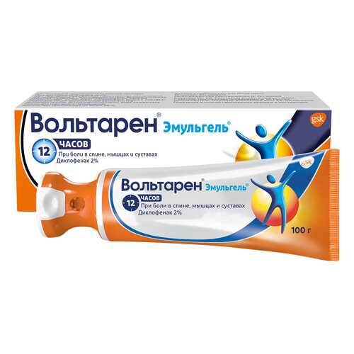 Вольтарен Voltaren гель при боли в спине, мышцах и суставах, гель 2%, 100 г в Максавит