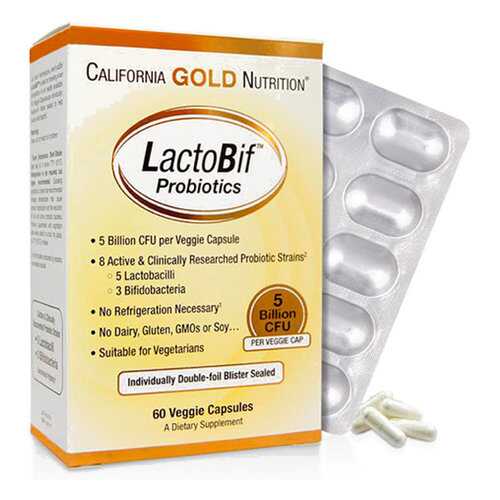 Пробиотик California Gold Nutrition LactoBif Probiotic 30 млрд КОЕ капсулы 60 шт. в Максавит