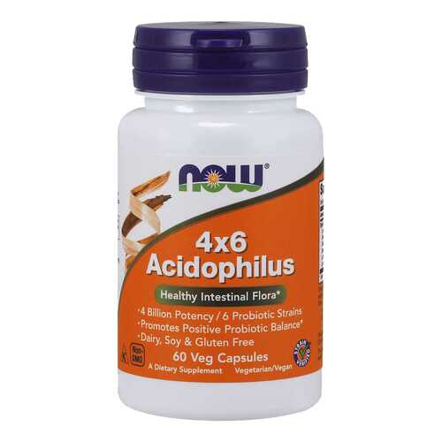 Для пищеварения NOW Acidophilus 4x6 60 капсул в Максавит