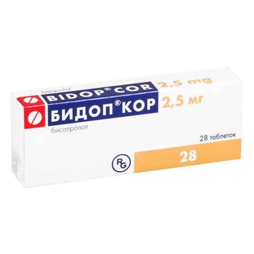 Бидоп Кор таблетки 2,5 мг №28 в Максавит