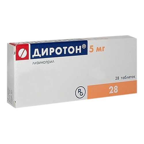 Диротон таблетки 5 мг №28 в Максавит