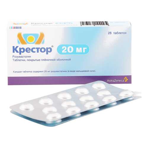 Крестор таблетки 20 мг 28 шт. в Максавит