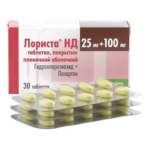 Лориста НД таблетки 100 мг+25 мг 30 шт. в Максавит