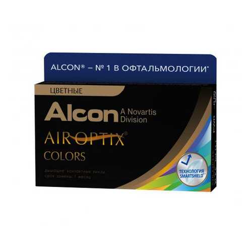 Контактные линзы Air Optix Alcon Colors 2 линзы R 8,6 D -0.00 brown в Максавит