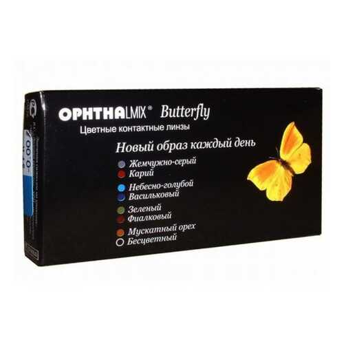 Контактные линзы Офтальмикс Butterfly 1-тоновые 2 линзы R 8,6 -4,00 Орех в Максавит
