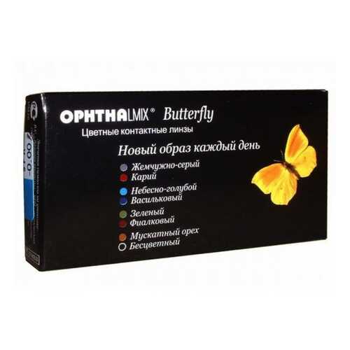 Контактные линзы Офтальмикс Butterfly 1-тоновые 2 линзы R 8,6 -4,50 Орех в Максавит
