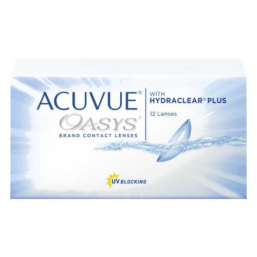 Контактные линзы Acuvue Oasys with Hydraclear Plus 12 линз R 8,8 -10,50 в Максавит
