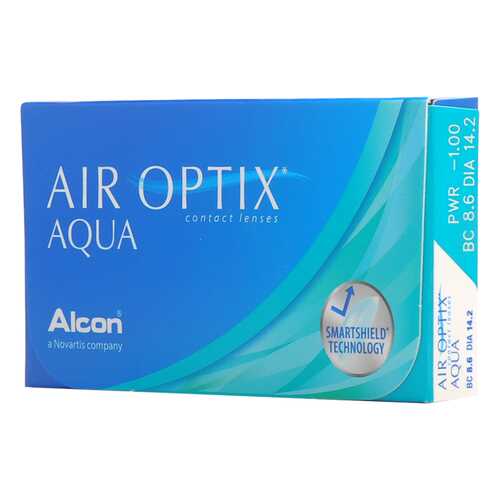 Контактные линзы Air Optix Aqua 6 линз R 8,6 -7,25 в Максавит