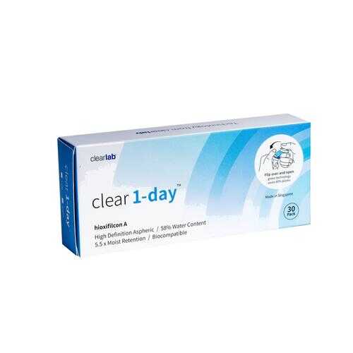 Контактные линзы ClearLab Clear 1-Day 30 линз R 8.7 -03,75 в Максавит