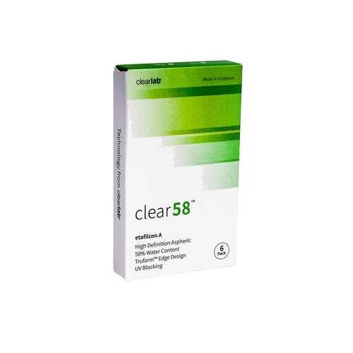 Контактные линзы ClearLab Clear 58 6 линз R 8.3 -02,50 в Максавит
