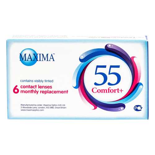 Контактные линзы Maxima 55 Comfort Plus 6 линз R 8,6 -2,75 в Максавит