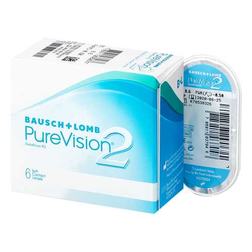 Контактные линзы PureVision 2 6 линз +5,00 в Максавит