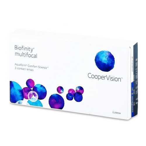 Линзы контактные CooperVision Biofinity multifocal 3 шт. -2,25/+1,50/D в Максавит