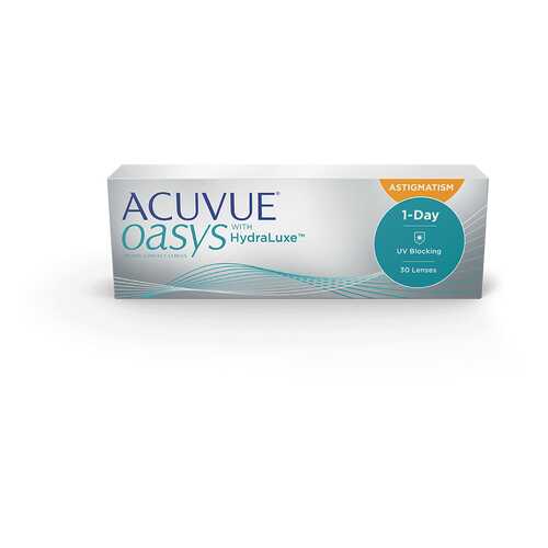 Контактные линзы Acuvue Oasys 1-Day with HydraLuxe for Astigmatism 30 линз -5,50/-0,75/150 в Максавит