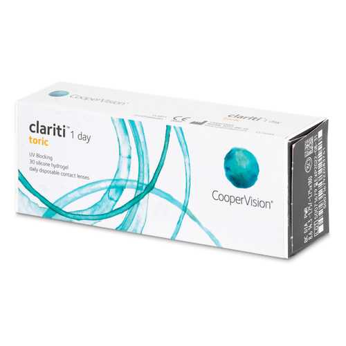 Контактные линзы Clariti 1 day toric 30 линз R 8,6 -0,50/-2,25/180 в Максавит