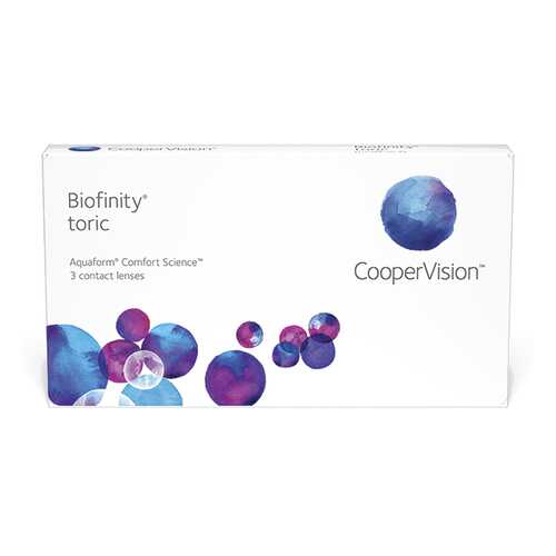 Линзы контактные CooperVision Biofinity Toric 3 шт. -4/1,25/20 в Максавит
