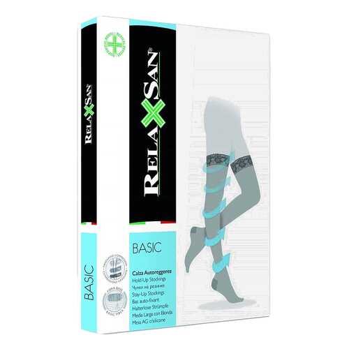 Чулки компрессионные Relaxsan stay-up 140 den р.3 на резинке телесные в Максавит