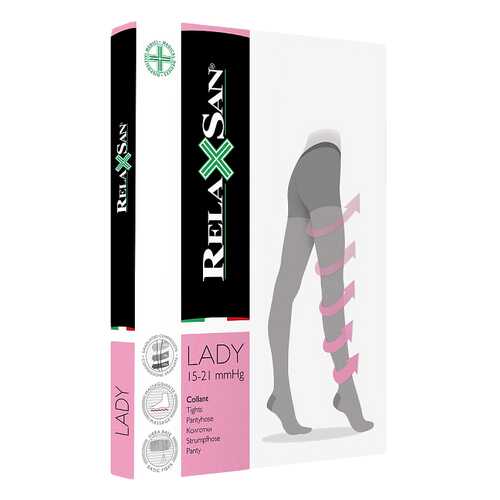 Колготки компрессионные Relaxsan Collant 70 den 15-21 мм.рт.ст. р.2 черные в Максавит