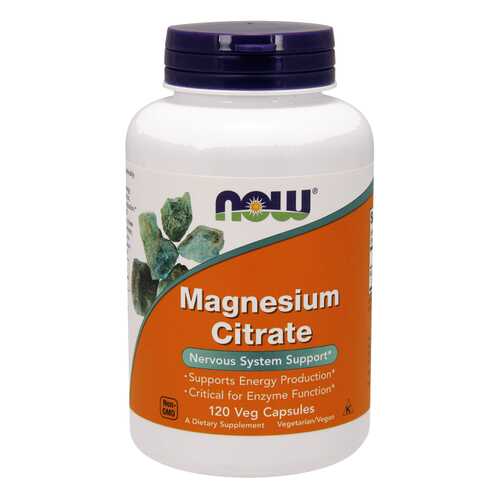 Магний NOW Magnesium Citrate Caps 120 капс. без вкуса в Максавит