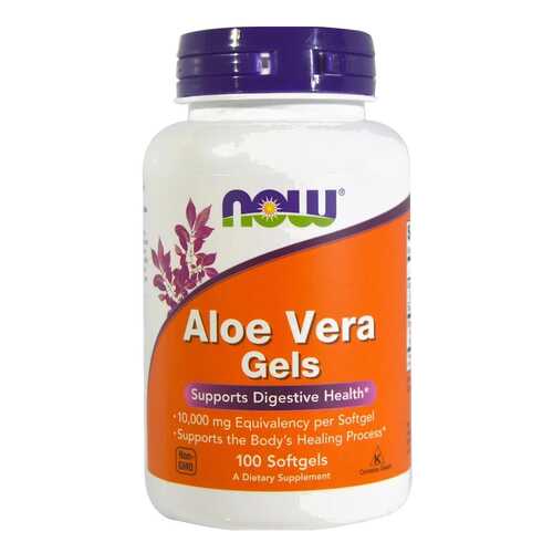 Добавка для здоровья NOW Aloe Vera Gels 100 капс. натуральный в Максавит