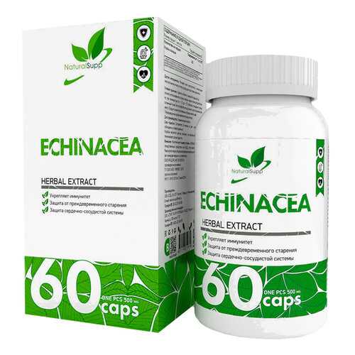 Эхинацея добавка для иммунитета NaturalSupp Echinacea 500 мг капсулы 60 шт. в Максавит