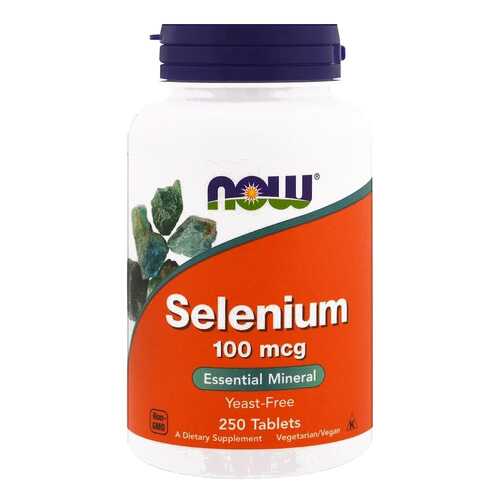 Селен NOW Selenium 250 табл. без вкуса в Максавит