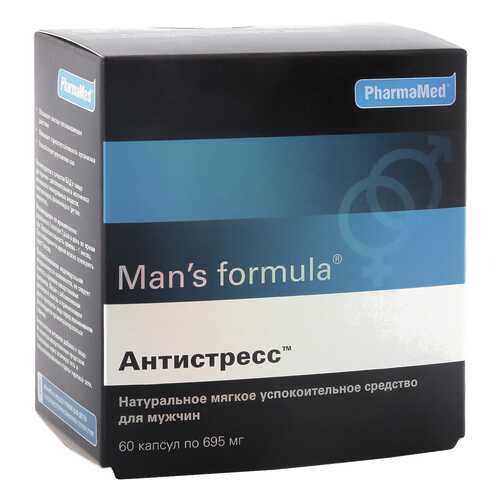 Man's formula Антистресс капсулы 60 шт. man's formula антистресс капсулы 60 шт. в Максавит
