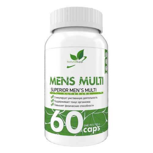 Витаминно-минеральный комплекс NATURALSUPP Mens Multi (60 капсул) в Максавит