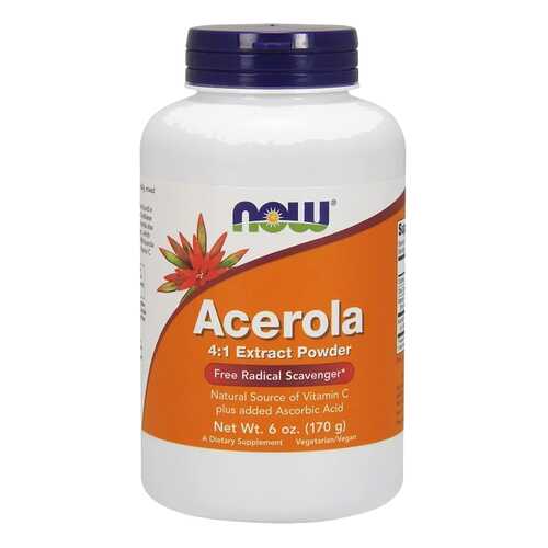 Антиоксидант NOW Acerola Powder 170 г натуральный в Максавит