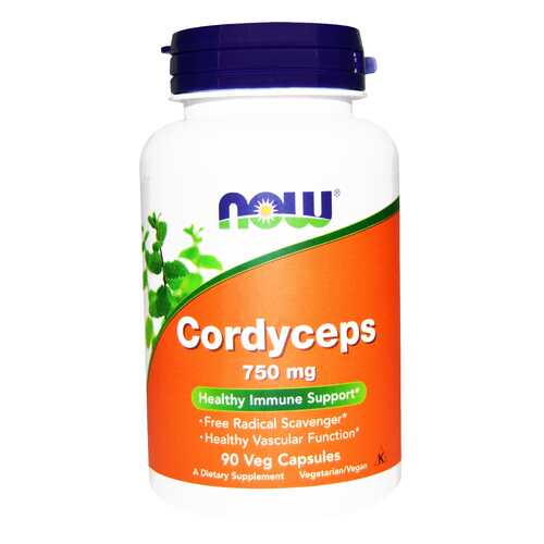 Добавка для иммунитета NOW Cordyceps 90 капс. в Максавит