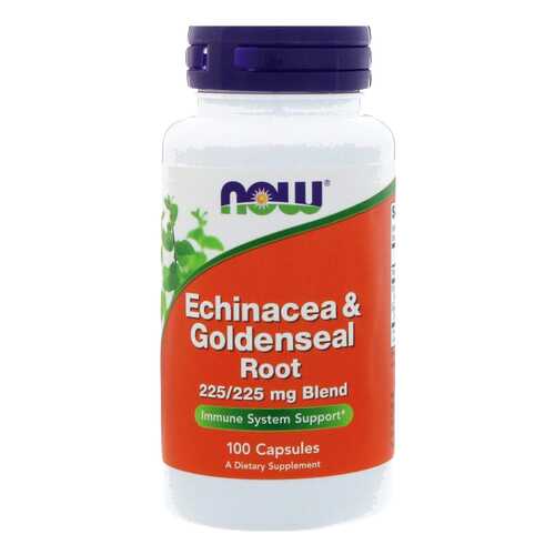 Добавка для иммунитета NOW Echinacea & Goldenseal Root Blend 100 капс. в Максавит